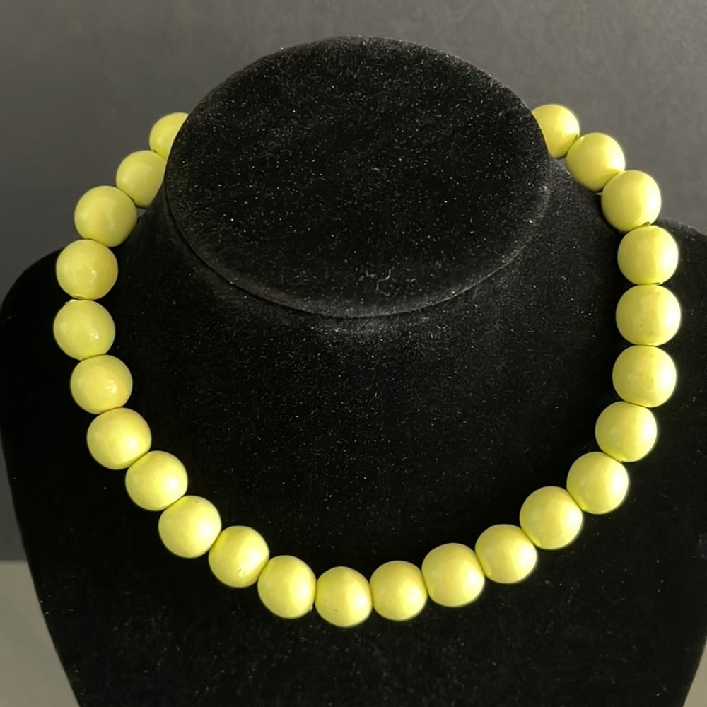 Pastel Green Beaded Necklace